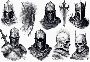 dark souls 3
full arm sleeve
artorias tattoo idea