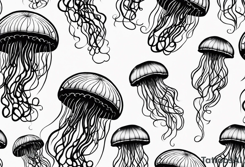 jellyfish small tattoo idea