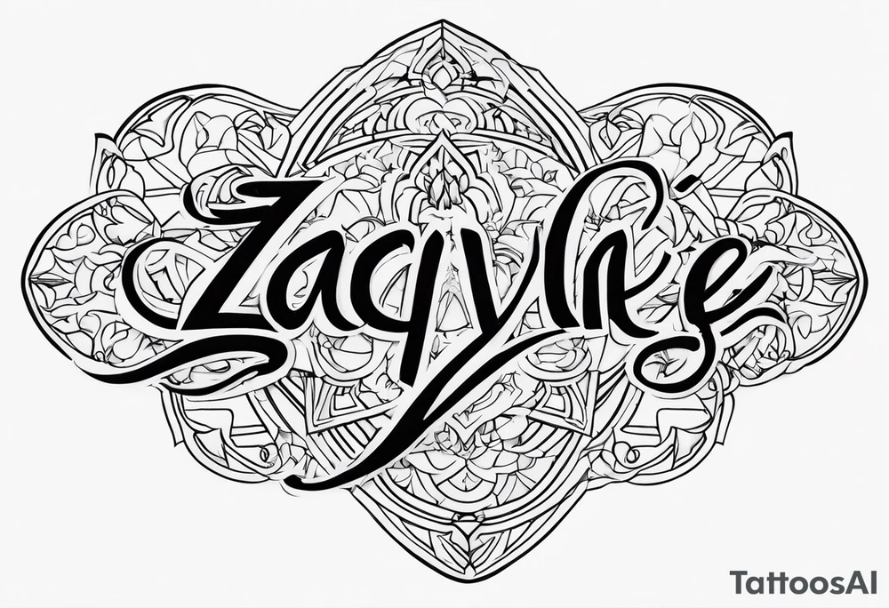 the name Zaqlyne tattoo idea