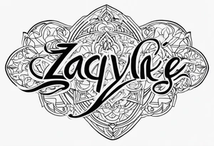 the name Zaqlyne tattoo idea