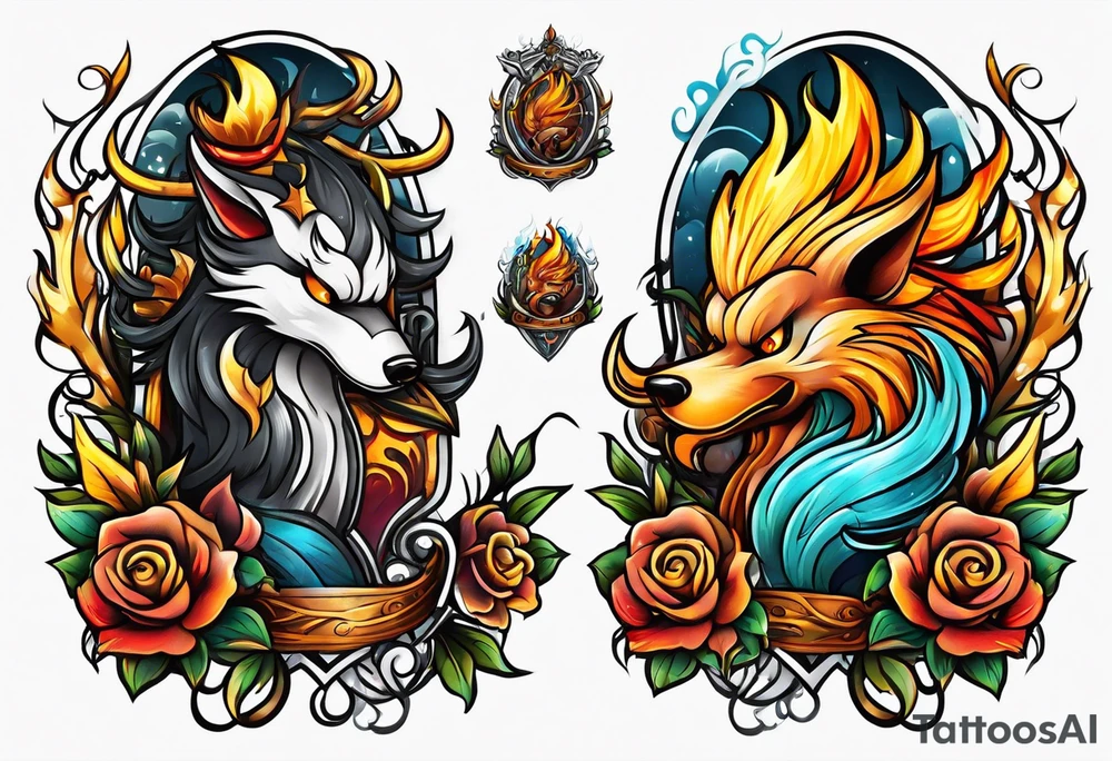 Fire tattoo idea
