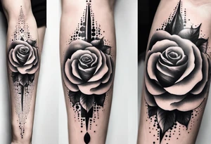 Bullet with rose tattoo idea