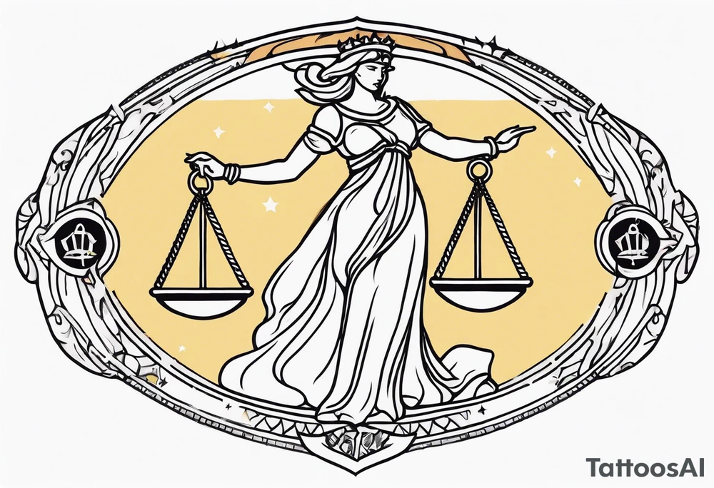 tarot justice tattoo idea