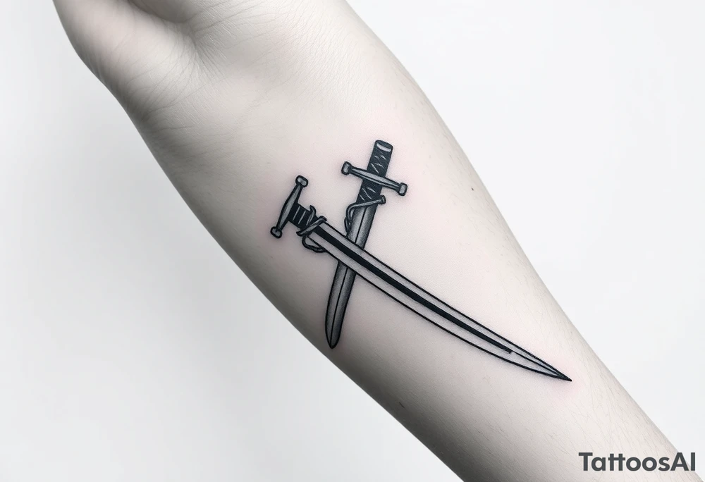 Japanese sword tattoo idea