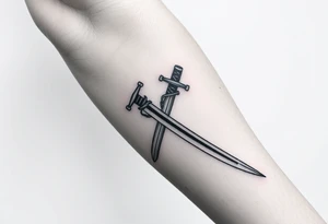 Japanese sword tattoo idea