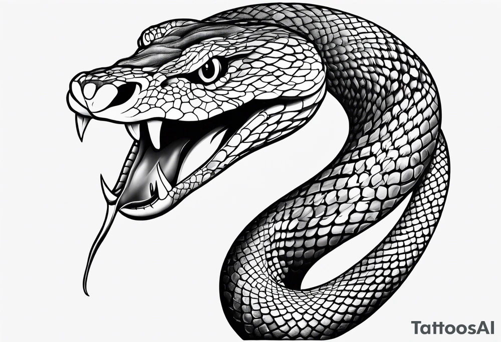 Snake cut into pieces tattoo idea