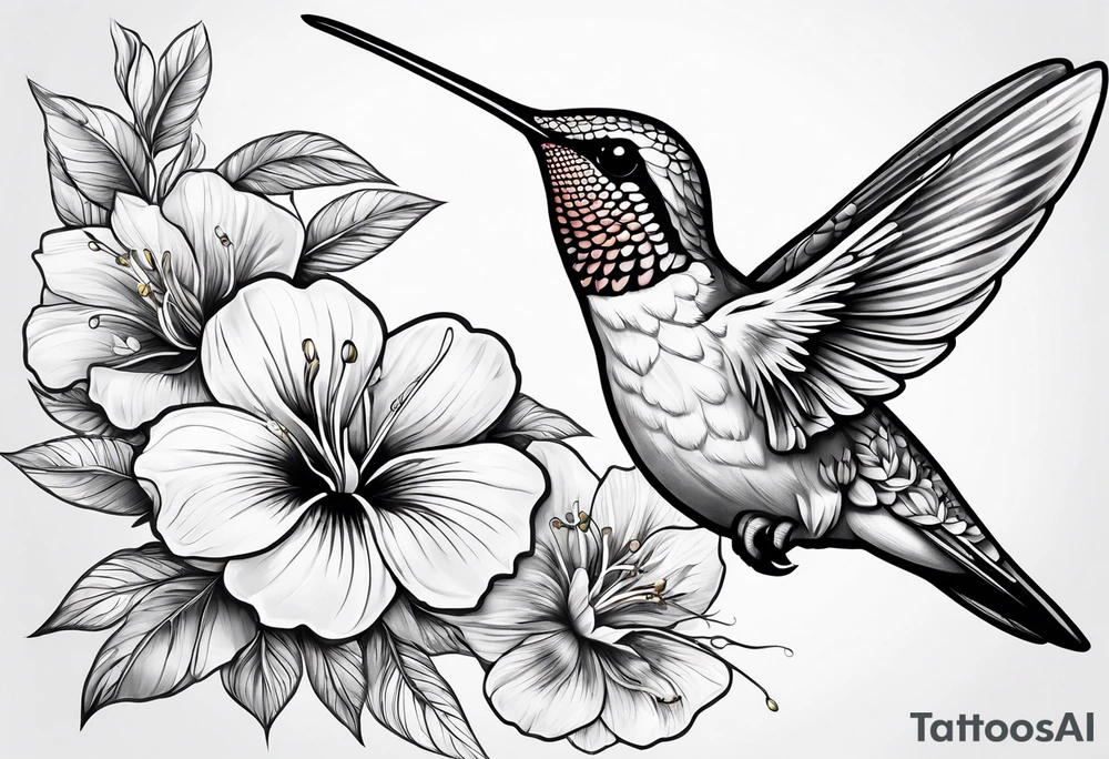 Humming bird and flower for placement on side boob tattoo idea Humming bird and flower for placement on side boob tattoo idea