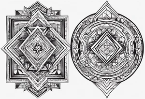 "mini tattoo of the combination of the names, Lucas Jordan Annabel" tattoo idea