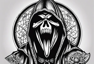 ghostface killer from scream tattoo idea