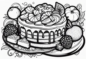 Dessert scene tattoo idea
