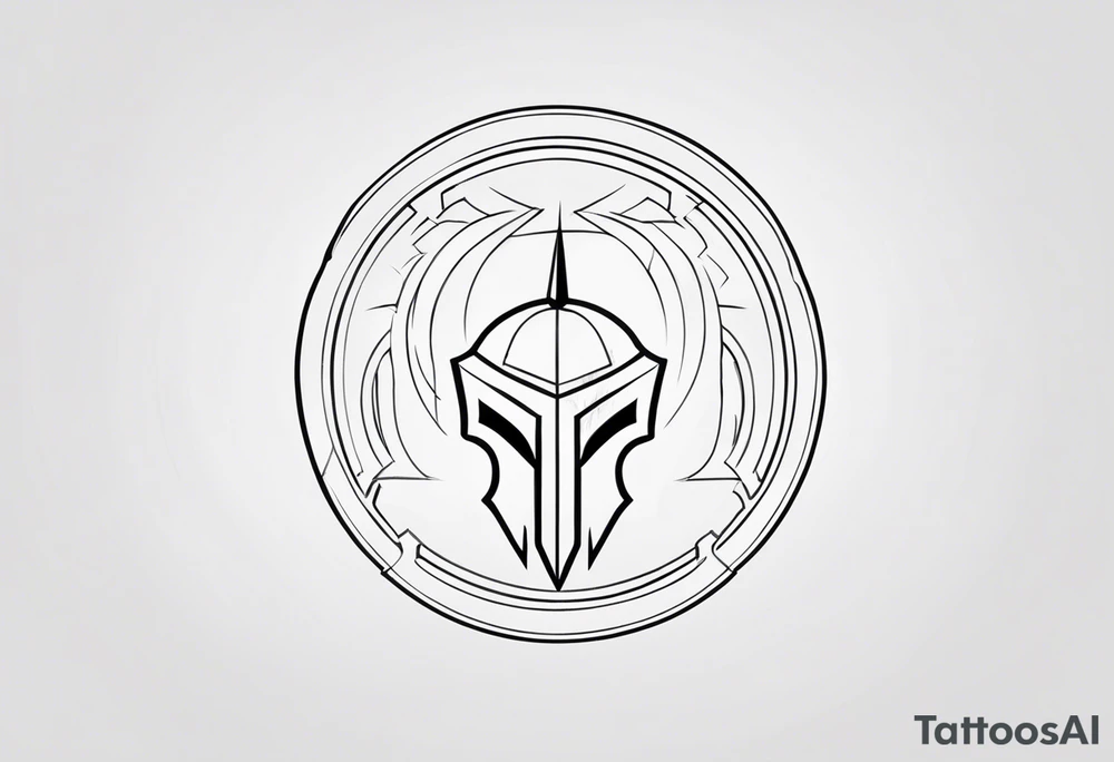 Ancient spartan symbol tattoo tattoo idea