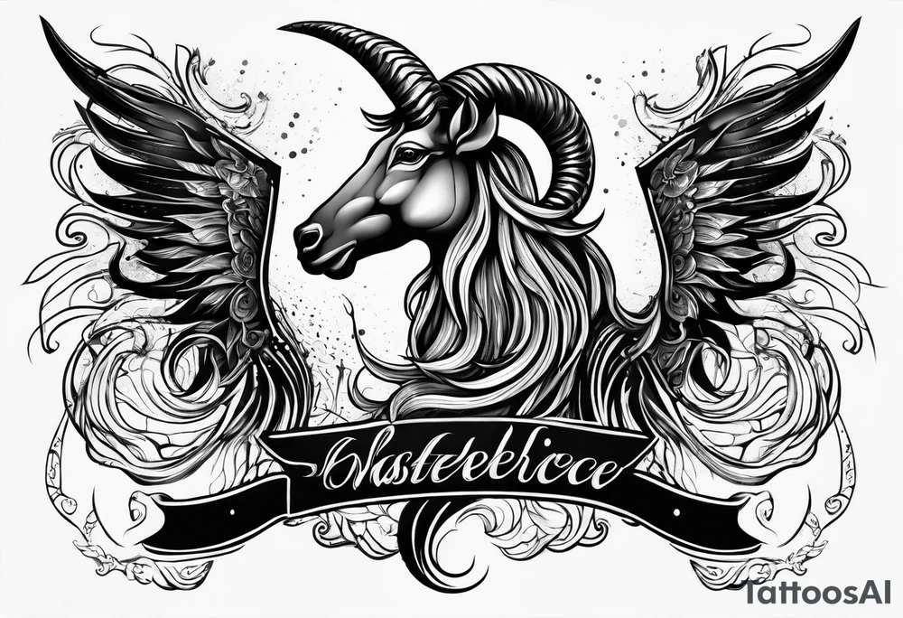 capricorn with shotgun tattoo idea