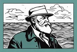 The Old Man and the Sea by Ernest Hemingway tattoo idea