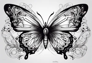 butterfly  TOMORROWLAND life music tattoo idea