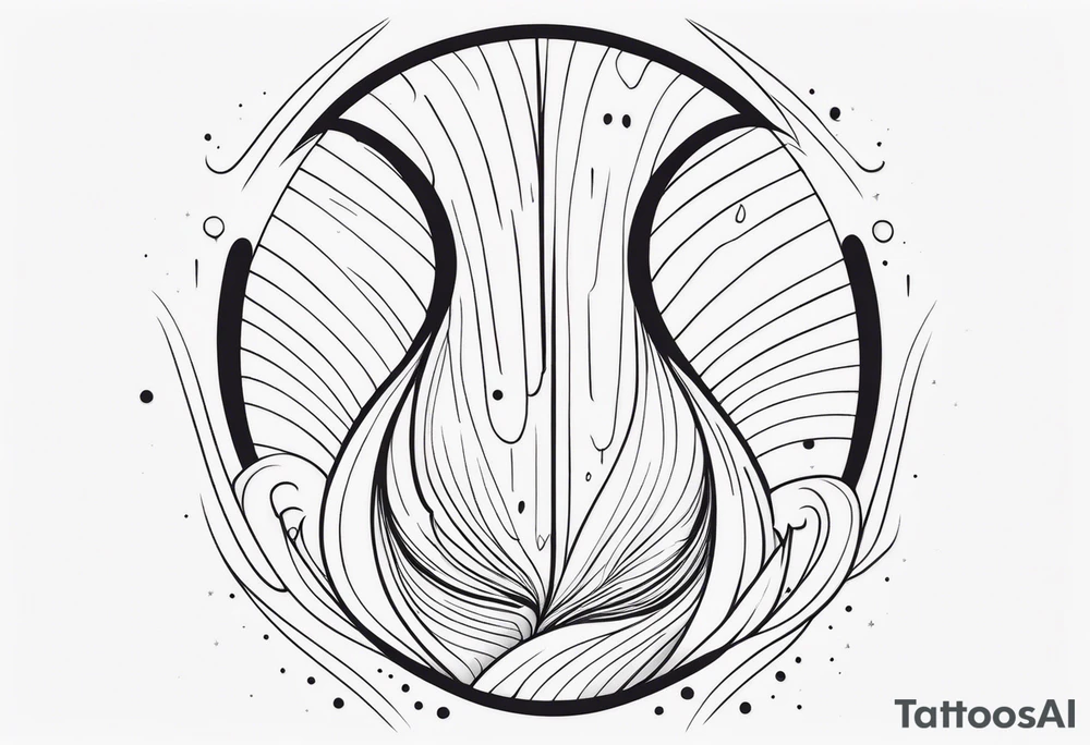 Minimalist vagina tattoo idea