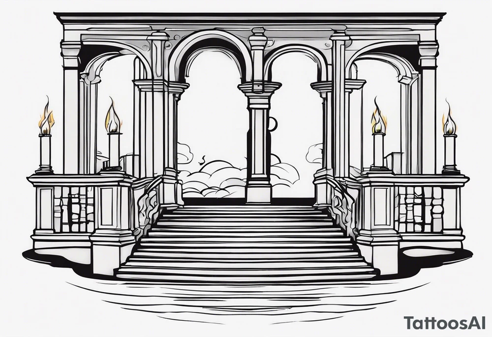 Meer 
Tor
Treppe 
Kerze tattoo idea