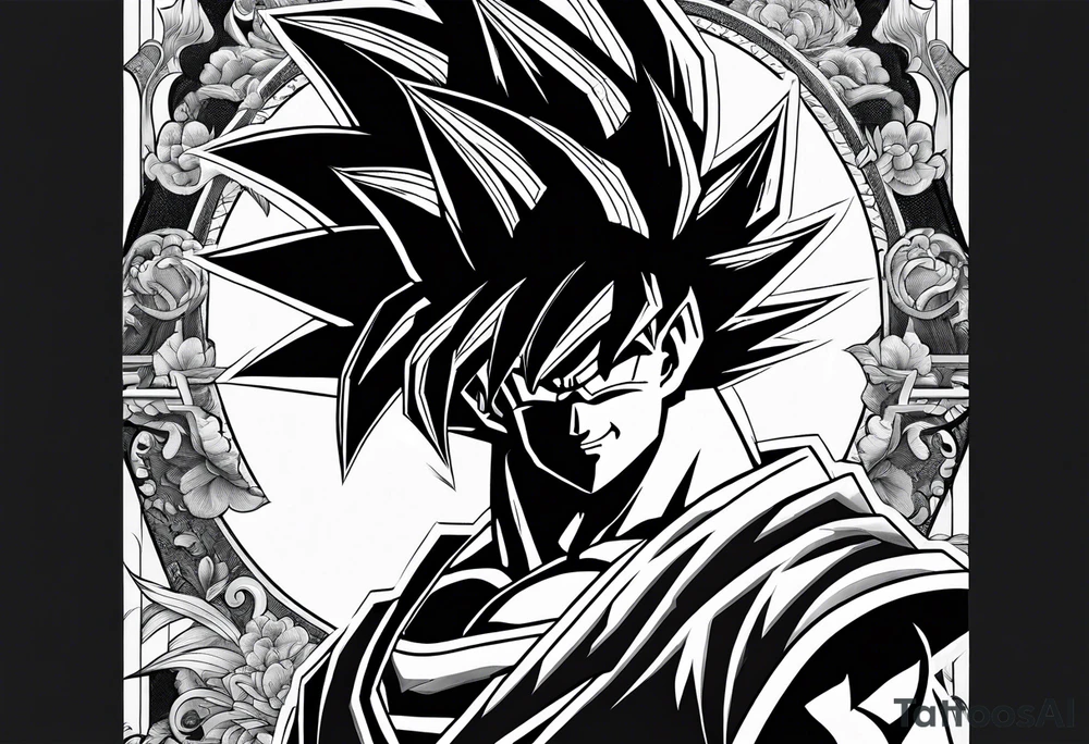 Son goku tattoo idea