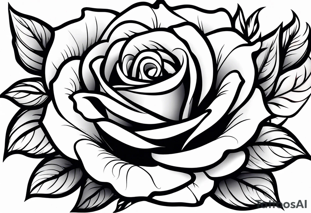 Sexy rose tattoo idea
