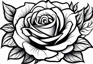 Sexy rose tattoo idea