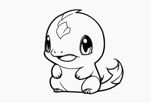 charmander crying tattoo idea