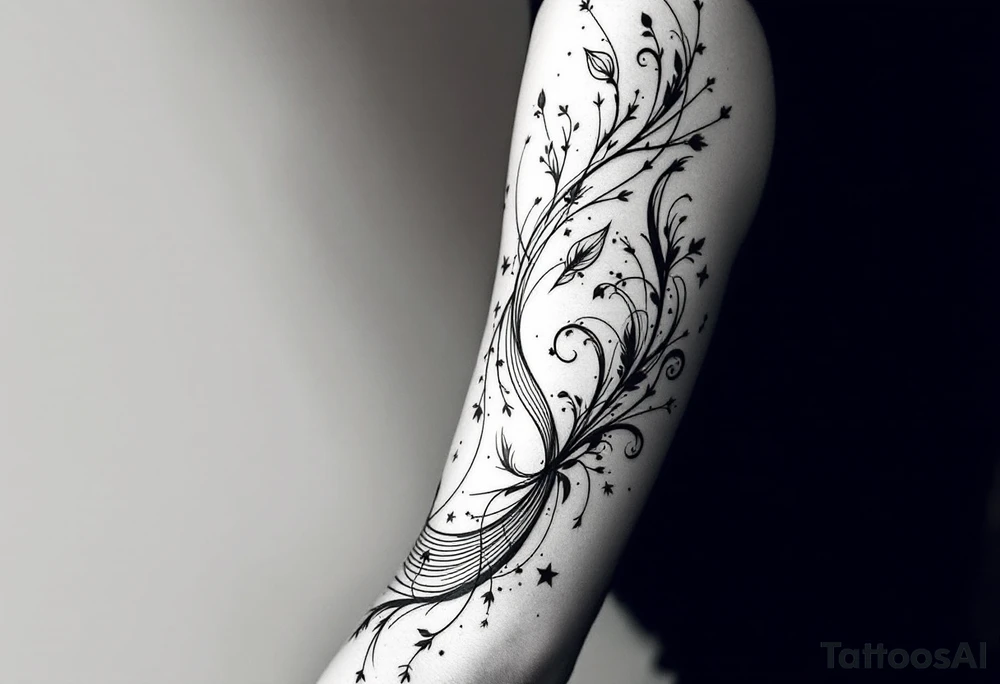 Размытые линии, мифология, tattoo idea
