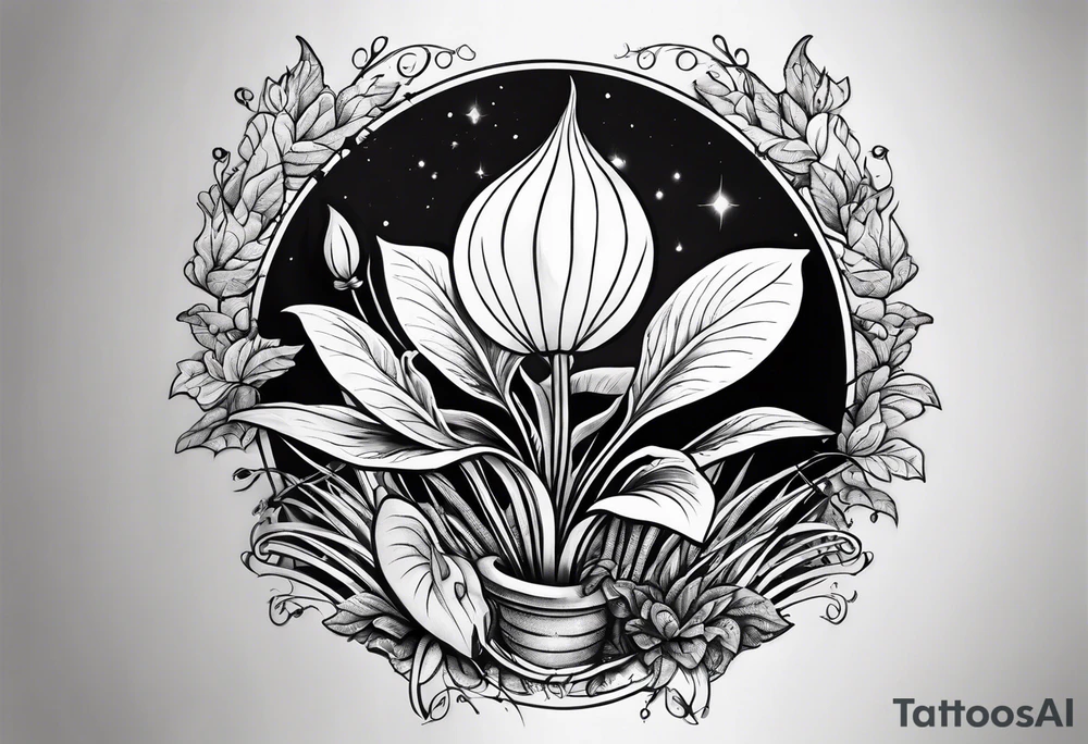venus fly trap plant tattoo idea