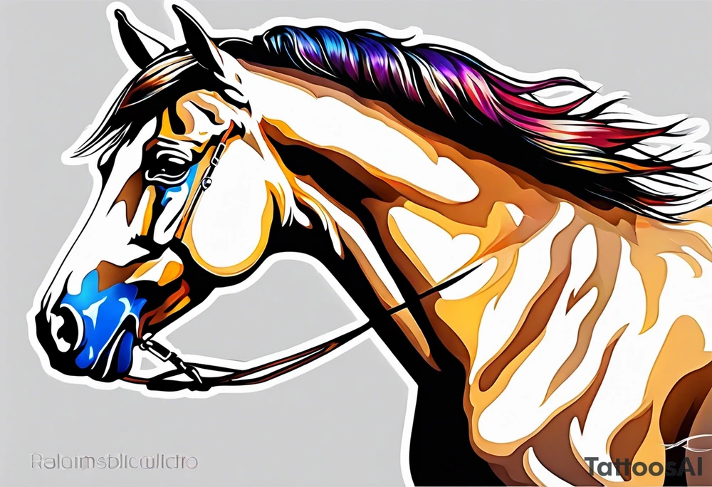 Beautiful Horse tattoo idea