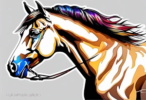 Beautiful Horse tattoo idea