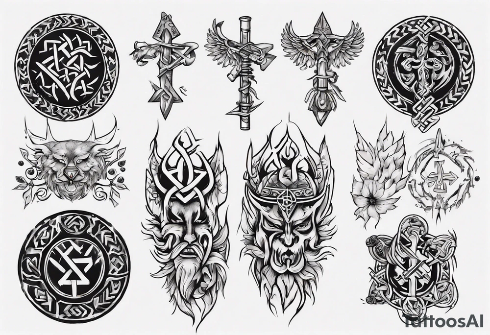 Slavic symbols tattoo idea