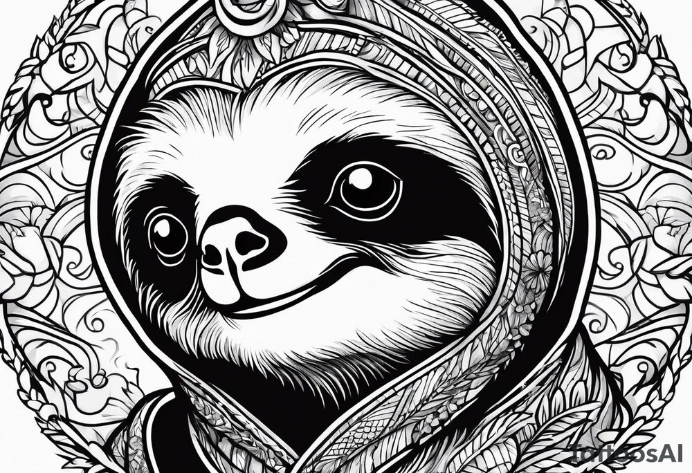 sloths funny tattoo idea