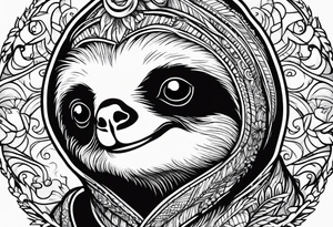 sloths funny tattoo idea