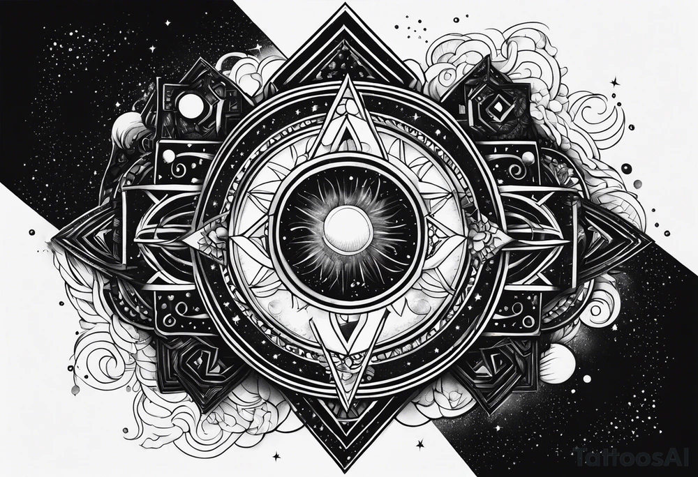 The word Universe tattoo idea