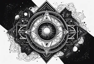 The word Universe tattoo idea