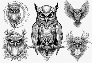 The Demon Owl Stolas, a Prince of Hell who is obsessed with gems, knowledge of astrology and poisonous plants. tattoo idea