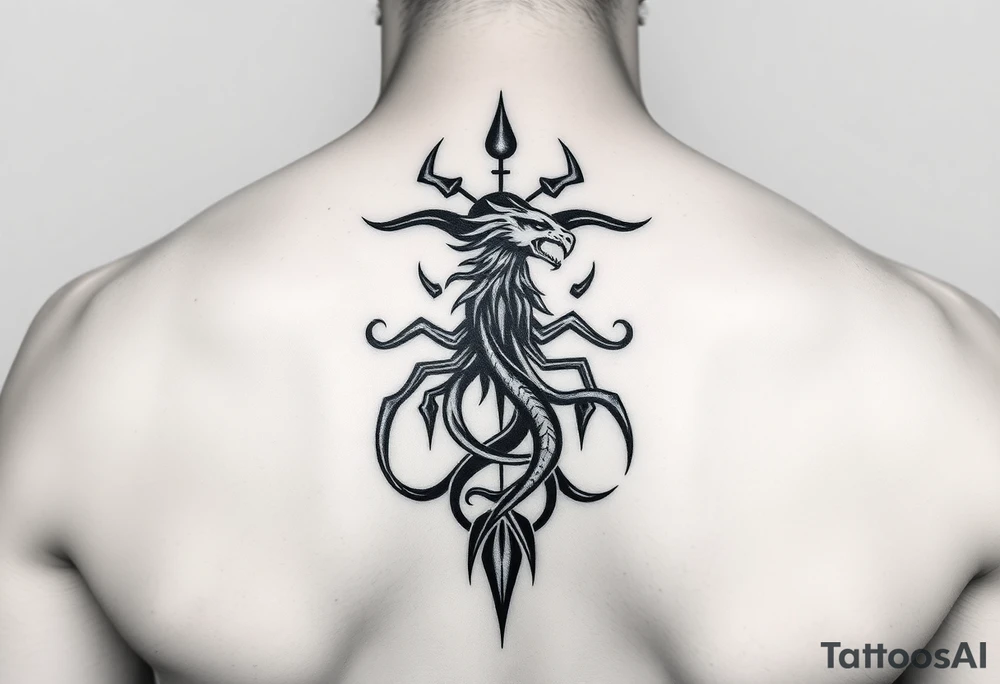 Aquarius tribal tat on arm tattoo idea