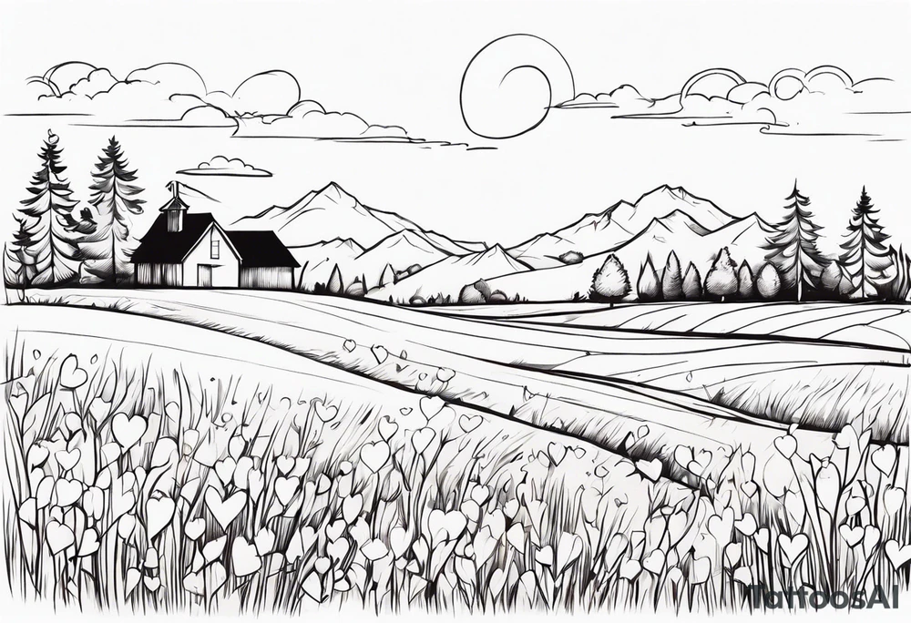 love on a field tattoo idea