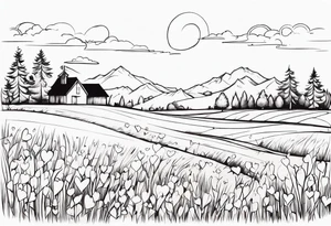 love on a field tattoo idea
