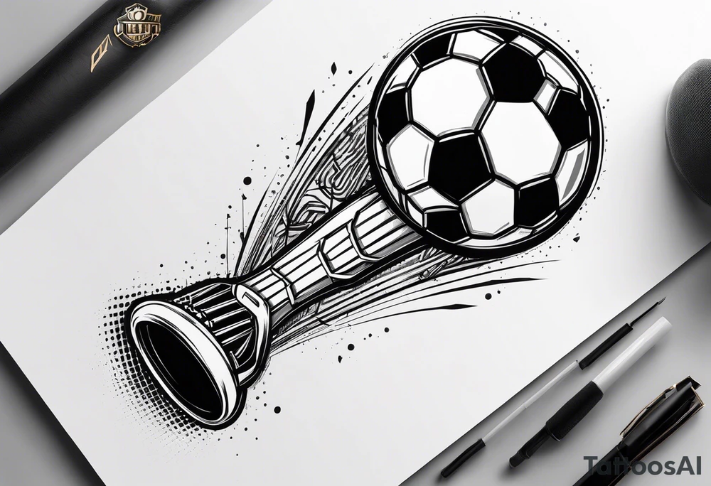Soccer stick tatoo tattoo idea