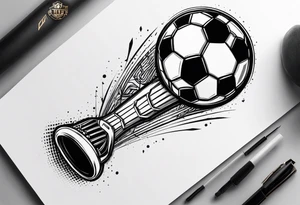 Soccer stick tatoo tattoo idea