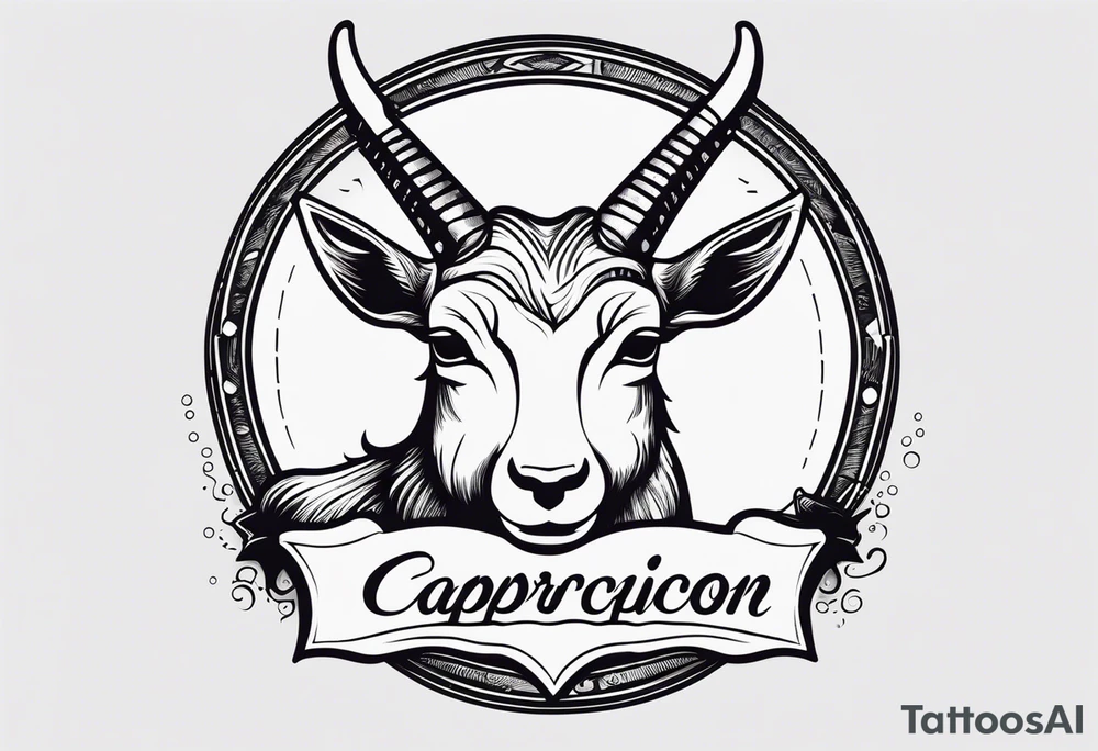 capricorn with sunglasses and a shotgun tattoo idea