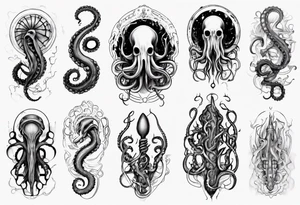lovecraft tentacle tattoo tattoo idea