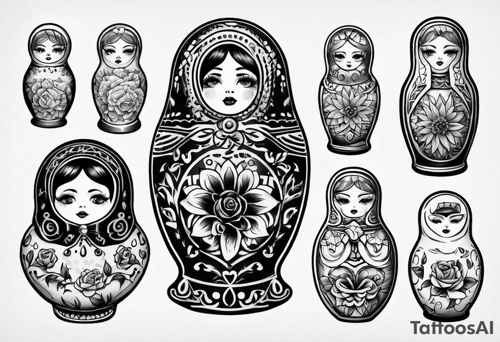 russian doll tattoo idea