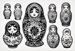 russian doll tattoo idea