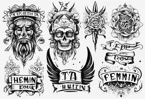 “ta eph'hemin, ta ouk eph'hemin” tattoo idea
