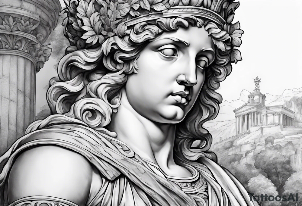 Baroque statue Greek Roman tattoo idea