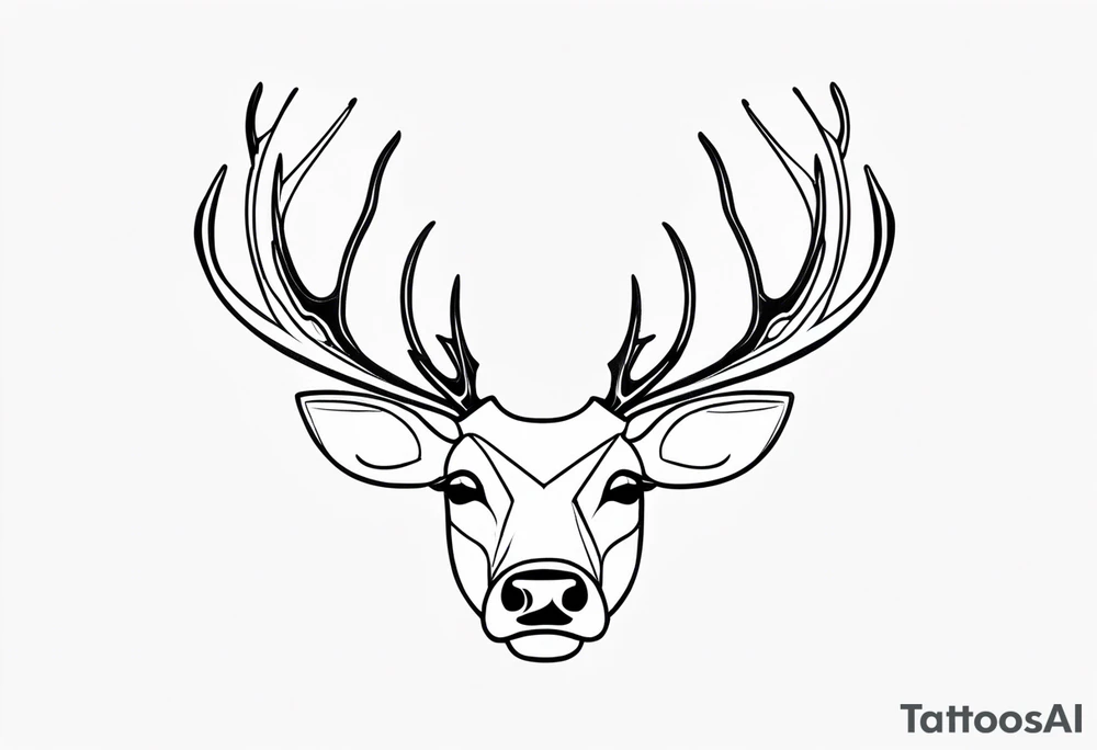 Magical Reindeer tattoo idea