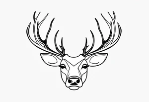 Magical Reindeer tattoo idea