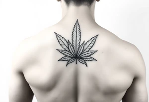 Weed money sign bandana tattoo idea