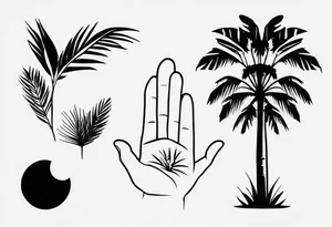 Palm tattoo idea