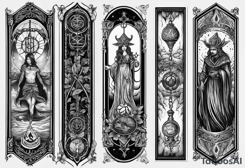 hanged man tarot tattoo idea